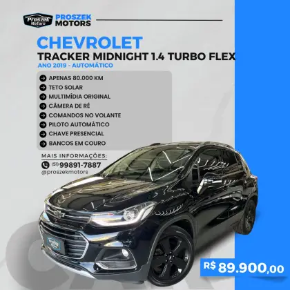 CHEVROLET TRACKER 1.4 16V TURBO FLEX MIDNIGHT AUTOMÁTICO