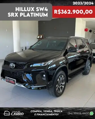 TOYOTA HILUX SW4 2.8 D-4D TURBO DIESEL SRX PLATINUM 7L 4X4 AUTOMÁTICO