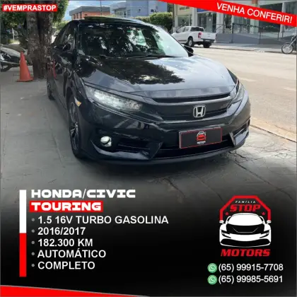 HONDA CIVIC 1.5 16V TURBO GASOLINA TOURING 4P CVT