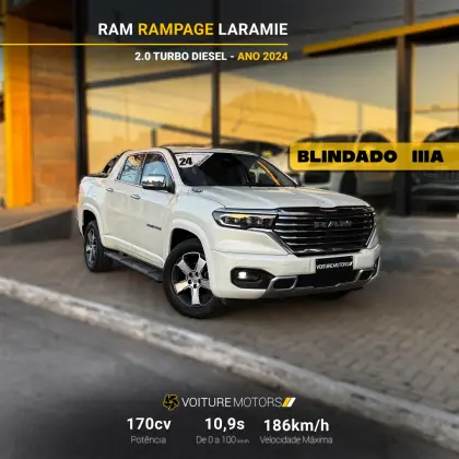 RAM RAMPAGE 2.0 TURBO DIESEL LARAMIE 4X4 AUTOMÁTICO