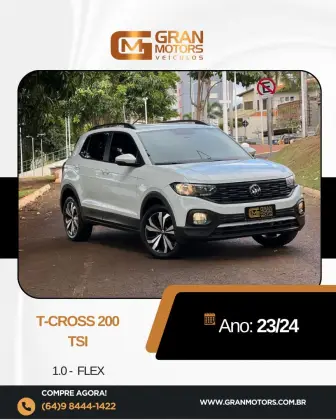 VOLKSWAGEN T-CROSS 1.0 200 TSI TOTAL FLEX AUTOMÁTICO