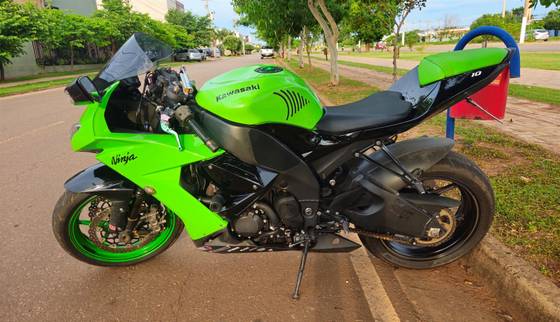 りん1 Motocicleta/quadriciclo em miniatura Kawasaki Ninja Zx-10r 2008 1