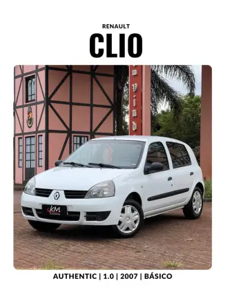 RENAULT CLIO 1.0 AUTHENTIQUE 16V HI-FLEX 4P MANUAL