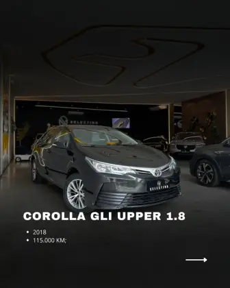TOYOTA COROLLA 1.8 GLI UPPER 16V FLEX 4P AUTOMÁTICO