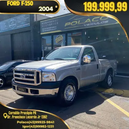 FORD F-250 4.2 XL 4X2 CD TURBO INTERCOOLER DIESEL 2P MANUAL FORD F-250 4.2 XL 4X2 CD TURBO INTERCOOLER DIESEL 2P MANUAL