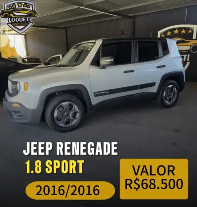 JEEP RENEGADE 1.8 16V FLEX SPORT 4P AUTOMÁTICO JEEP RENEGADE 1.8 16V FLEX SPORT 4P AUTOMÁTICO