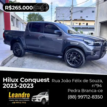TOYOTA HILUX 2.8 D-4D TURBO DIESEL CD CONQUEST 4X4 AUTOMÁTICO TOYOTA HILUX 2.8 D-4D TURBO DIESEL CD CONQUEST 4X4 AUTOMÁTICO