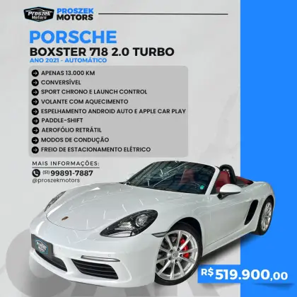PORSCHE 718 2.0 16V H4 GASOLINA BOXSTER PDK