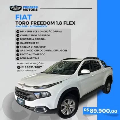 FIAT TORO 1.8 16V EVO FLEX FREEDOM AT6 FIAT TORO 1.8 16V EVO FLEX FREEDOM AT6