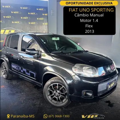 FIAT UNO 1.4 EVO SPORTING 8V FLEX 4P MANUAL