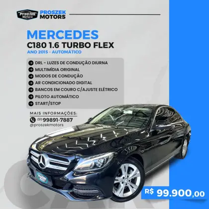 MERCEDES-BENZ C 180 1.6 CGI 16V TURBO GASOLINA 4P AUTOMÁTICO