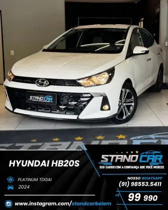 HYUNDAI HB20S 1.0 TGDI FLEX PLATINUM AUTOMÁTICO