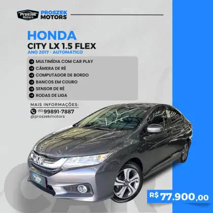 HONDA CITY 1.5 LX 16V FLEX 4P AUTOMÁTICO