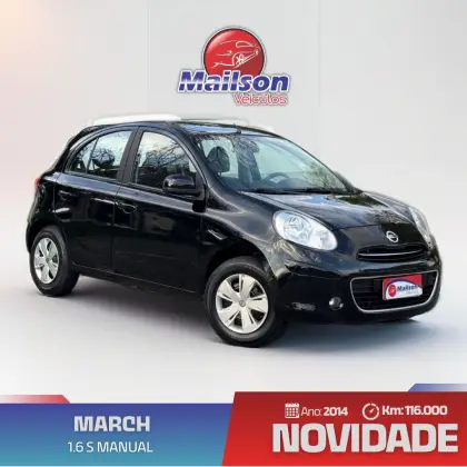 NISSAN MARCH 1.6 S 16V FLEX 4P MANUAL NISSAN MARCH 1.6 S 16V FLEX 4P MANUAL