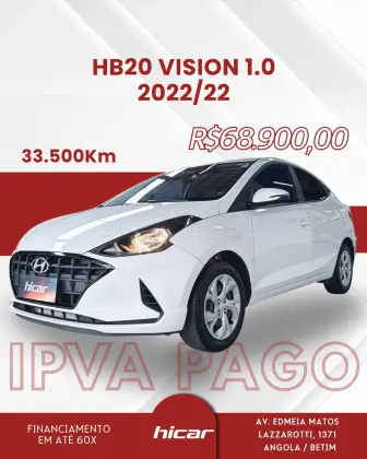 HYUNDAI HB20S 1.0 12V FLEX VISION MANUAL