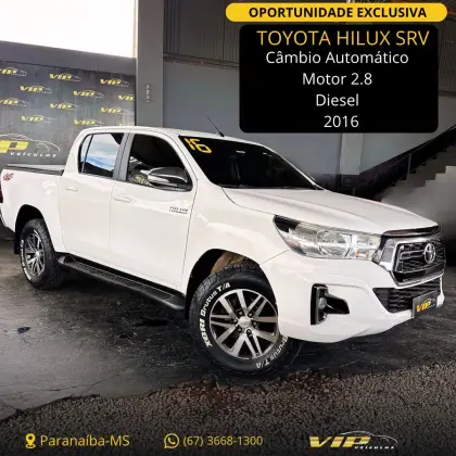 TOYOTA HILUX 2.8 SRV 4X4 CD 16V DIESEL 4P AUTOMÁTICO