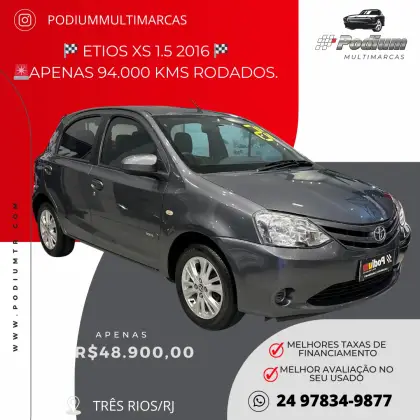 TOYOTA ETIOS 1.5 XS 16V FLEX 4P MANUAL