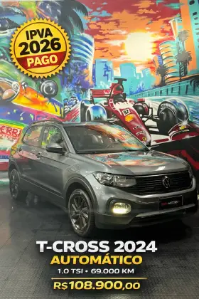 VOLKSWAGEN T-CROSS 1.0 200 TSI TOTAL FLEX AUTOMÁTICO VOLKSWAGEN T-CROSS 1.0 200 TSI TOTAL FLEX AUTOMÁTICO
