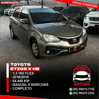 TOYOTA ETIOS 1.3 X 16V FLEX 4P MANUAL