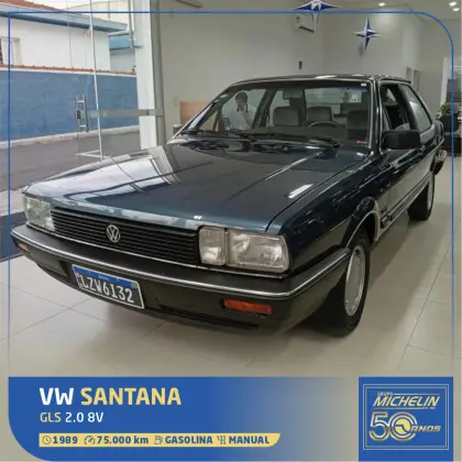 VOLKSWAGEN SANTANA 2.0 GLS 8V GASOLINA 2P MANUAL VOLKSWAGEN SANTANA 2.0 GLS 8V GASOLINA 2P MANUAL