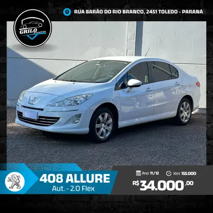 PEUGEOT 408 2.0 ALLURE 16V FLEX 4P AUTOMÁTICO