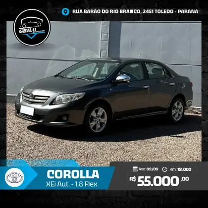 TOYOTA COROLLA 1.8 XEI 16V FLEX 4P AUTOMÁTICO TOYOTA COROLLA 1.8 XEI 16V FLEX 4P AUTOMÁTICO