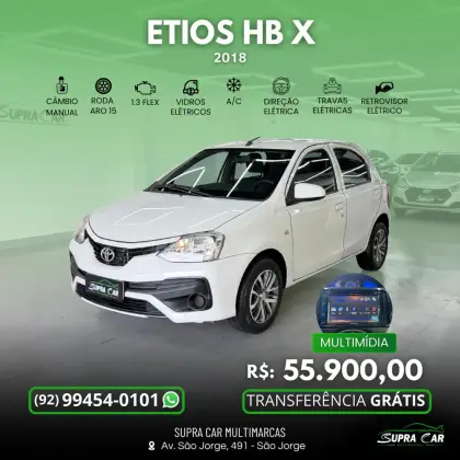 TOYOTA ETIOS 1.3 X 16V FLEX 4P MANUAL