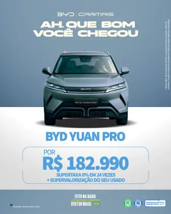 BYD YUAN PRO 45,1 KW ELÉTRICO BYD YUAN PRO 45,1 KW ELÉTRICO