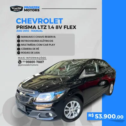 CHEVROLET PRISMA 1.4 MPFI LTZ 8V FLEX 4P MANUAL