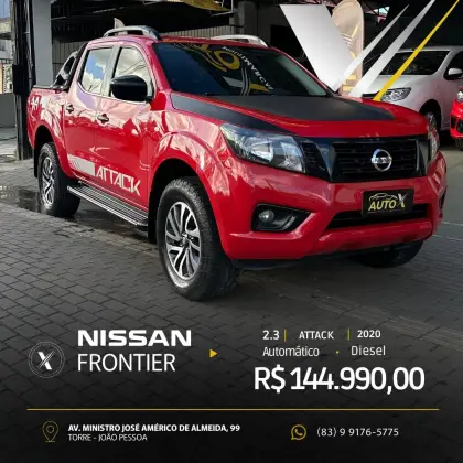 NISSAN FRONTIER 2.3 16V TURBO DIESEL ATTACK CD 4X4 AUTOMÁTICO NISSAN FRONTIER 2.3 16V TURBO DIESEL ATTACK CD 4X4 AUTOMÁTICO
