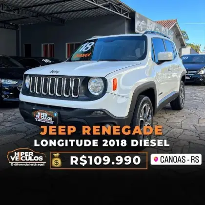 JEEP RENEGADE 2.0 16V TURBO DIESEL LONGITUDE 4P 4X4 AUTOMÁTICO
