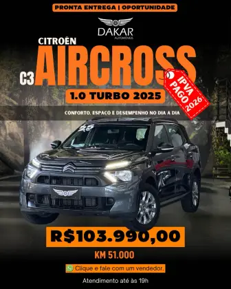 CITROËN C3 AIRCROSS 1.0 TURBO 200 FLEX FEEL PACK CVT