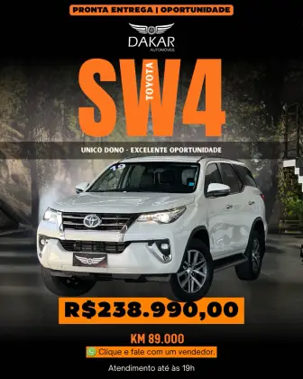 TOYOTA HILUX SW4 2.8 SRX 4X4 16V TURBO INTERCOOLER DIESEL 4P AUTOMÁTICO