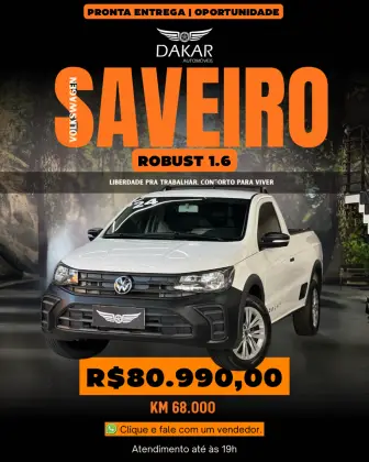 VOLKSWAGEN SAVEIRO 1.6 MSI ROBUST CS 16V FLEX 2P MANUAL