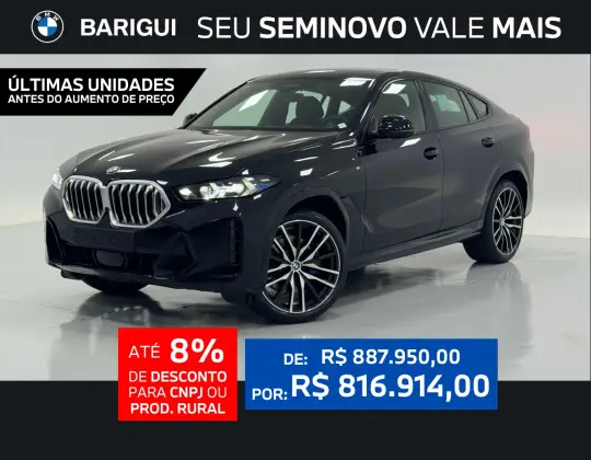 BMW X6 3.0 TWINPOWER GASOLINA XDRIVE40I M SPORT AUTOMÁTICO