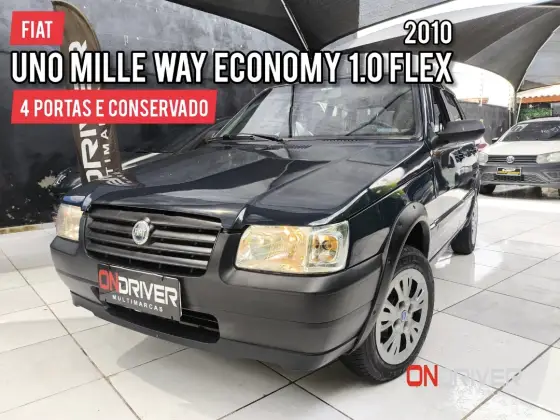 FIAT UNO 1.0 MPI MILLE WAY ECONOMY 8V FLEX 4P MANUAL
