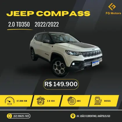 JEEP COMPASS 2.0 TD350 TURBO DIESEL TRAILHAWK AT9