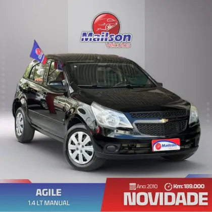CHEVROLET AGILE 1.4 MPFI LT 8V FLEX 4P MANUAL CHEVROLET AGILE 1.4 MPFI LT 8V FLEX 4P MANUAL