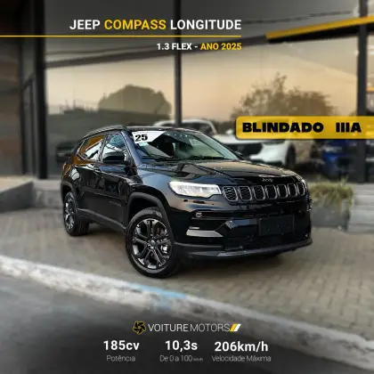 JEEP COMPASS 1.3 T270 TURBO FLEX LONGITUDE AT6