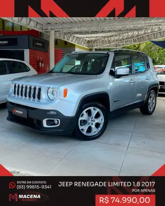 JEEP RENEGADE 1.8 16V FLEX LIMITED 4P AUTOMÁTICO JEEP RENEGADE 1.8 16V FLEX LIMITED 4P AUTOMÁTICO