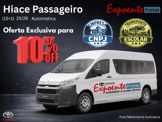 TOYOTA HIACE 2.8 D-4D TURBO DIESEL MINIBUS 15+1 DX AUTOMÁTICO TOYOTA HIACE 2.8 D-4D TURBO DIESEL MINIBUS 15+1 DX AUTOMÁTICO