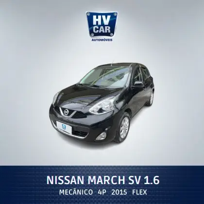 NISSAN MARCH 1.6 SV 16V FLEX 4P MANUAL NISSAN MARCH 1.6 SV 16V FLEX 4P MANUAL