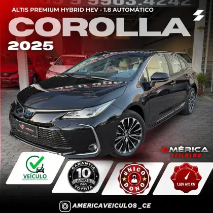 TOYOTA COROLLA 1.8 VVT-I HYBRID FLEX ALTIS PREMIUM CVT