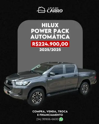 TOYOTA HILUX 2.8 D-4D TURBO DIESEL CD POWER PACK 4X4 AUTOMÁTICO