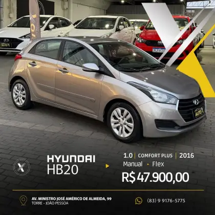 HYUNDAI HB20 1.0 COMFORT PLUS 12V FLEX 4P MANUAL