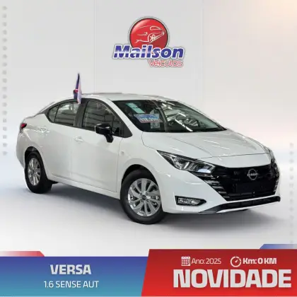 NISSAN VERSA 1.6 16V FLEX SENSE XTRONIC NISSAN VERSA 1.6 16V FLEX SENSE XTRONIC