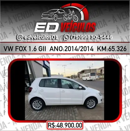 VOLKSWAGEN FOX 1.6 MI 8V FLEX 4P MANUAL VOLKSWAGEN FOX 1.6 MI 8V FLEX 4P MANUAL