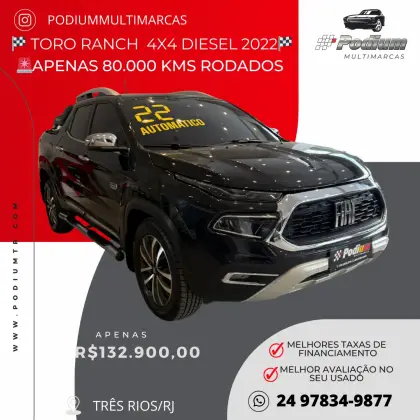 FIAT TORO 2.0 16V TURBO DIESEL RANCH 4WD AT9