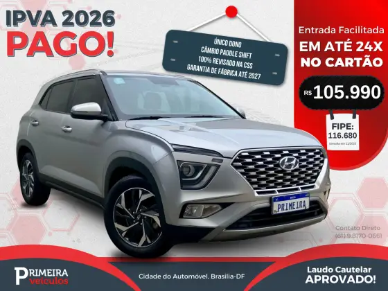 HYUNDAI CRETA 1.0 TGDI FLEX LIMITED AUTOMÁTICO