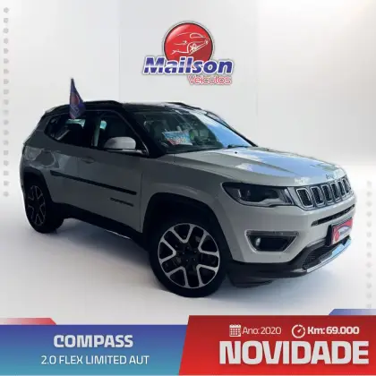 JEEP COMPASS 2.0 16V FLEX LIMITED AUTOMÁTICO JEEP COMPASS 2.0 16V FLEX LIMITED AUTOMÁTICO
